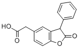 2,3-Dihydro-2-oxo-3-phenyl-5-benzofuranacetic acid Structural