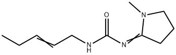 Urea, (1-methyl-2-pyrrolidinylidene)-2-pentenyl- (9CI) Structural