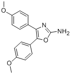 4,5-BIS-(4-METHOXY-PHENYL)-OXAZOL-2-YLAMINE Structural