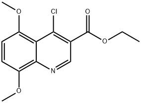 ethyl 4-chloro-5,8-dimethoxyquinoline-3-carboxylate Structural