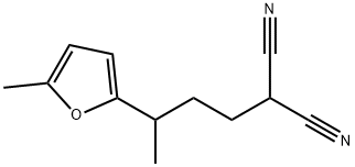 Propanedinitrile, [3-(5-methyl-2-furanyl)butyl]- (9CI) Structural