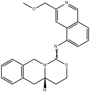 5-Isoquinolinamine, 3-(methoxymethyl)-N-(4,4a,5,10-tetrahydro-1H,3H-(1 ,3)thiazino(3,4-b)isoquinolin-1-ylidene)-, (+-)-