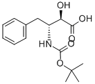 N-BOC-(2R,3R)-2-HYDROXY-3-AMINO-4-PHENYLBUTANOIC ACID Structural