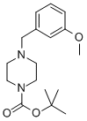 TERT-BUTYL 4-(3-METHOXYBENZYL)PIPERAZINE-1-CARBOXYLATE Structural