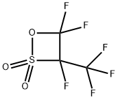 TRIFLUORO-3-TRIFLUOROMETHYL-1,2-OXATHIETANE-2,2-DIOXIDE Structural