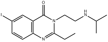 2-Ethyl-6-iodo-3-(2-((1-methylethyl)amino)ethyl)-4(3H)-quinazolinone Structural