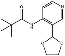 N-(3-[1,3]DIOXOLAN-2-YL-PYRIDIN-4-YL)-2,2-DIMETHYL-PROPIONAMIDE Structural