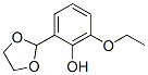Phenol, 2-(1,3-dioxolan-2-yl)-6-ethoxy- (9CI) Structural