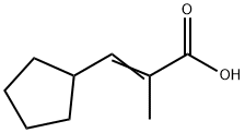 2-Propenoicacid,3-cyclopentyl-2-methyl-(9CI) Structural