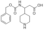 3-(N-Cbz-Piperidin-4-yl)-3-aminopropanoic acid Structural