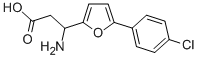 3-AMINO-3-[5-(4-CHLOROPHENYL)-FURAN-2-YL]-PROPIONIC ACID Structural