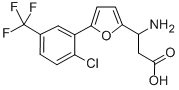 3-AMINO-3-[5-(2-CHLORO-5-TRIFLUOROMETHYL-PHENYL)-FURAN-2-YL]-PROPIONIC ACID Structural