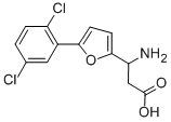 3-AMINO-3-[5-(2,5-DICHLOROPHENYL)-FURAN-2-YL]-PROPIONIC ACID Structural