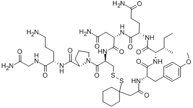 BETA-MERCAPTO-BETA,BETA-CYCLOPENTAMETHYLENE-PROPIONYL-TYR(ME)-ILE-GLN-ASN-CYS-PRO-ORN-GLY-NH2