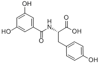 BENZOYL-3,5-DIHYDROXY-L-TYROSINE Structural