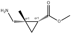 Cyclopropanecarboxylic acid, 2-(aminomethyl)-2-methyl-, methyl ester, cis- Structural