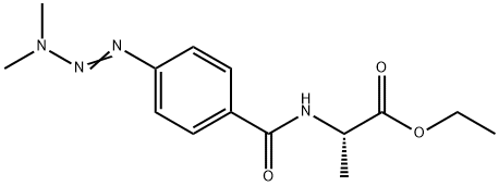 DL-N-(p-(3,3-Dimethyltriazeno)benzoyl)alanine ethyl ester Structural