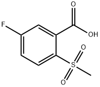 5-FLUORO-2-(METHYLSULFONYL)BENZOICACID
 Structural