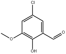 5-CHLORO-2-HYDROXY-3-METHOXYBENZALDEHYDE Structural