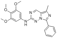 5-Methyl-7-phenyl-N-(3,4,5-trimethoxyphenyl)imidazo[5,1-f][1,2,4]triazin-2-amine