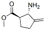 Cyclopentanecarboxylic acid, 2-amino-3-methylene-, methyl ester, trans- (9CI) Structural