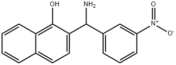 2-[AMINO-(3-NITRO-PHENYL)-METHYL]-NAPHTHALEN-1-OL Structural