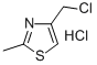 4-(CHLOROMETHYL)-2-METHYLTHIAZOLE HCL,4-CHLOROMETHYL-2-METHYLTHIAZOLE HYDROCHLORIDE,4-(CHLOROMETHYL)-2-METHYL-1,3-THIAZOLE HYDROCHLORIDE