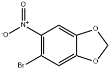 5-BROMO-6-NITROBENZO(1,3)DIOXOLE Structural