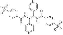 1,2-Bis(4-(4-methylsulfonyl)benzamido)-1,2-di-4-pyridylethane