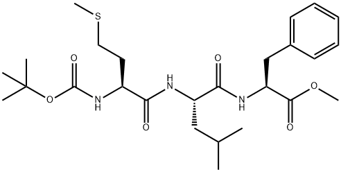 tert-butyloxycarbonyl-methionyl-leucyl-phenylalanine methyl ester Structural