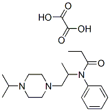 oxalic acid, N-phenyl-N-[1-(4-propan-2-ylpiperazin-1-yl)propan-2-yl]pr opanamide Structural