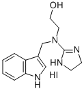 2-(N-(2-Imidazolin-2-yl)-N-(3-indolylmethyl)amino)ethanol hydriodide Structural