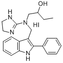 2-Butanol, 1-((4,5-dihydro-1H-imidazol-2-yl)((2-phenyl-1H-indol-3-yl)m ethyl)amino)-, monohydroiodide Structural