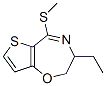 Thieno[2,3-f]-1,4-oxazepine, 3-ethyl-2,3-dihydro-5-(methylthio)- (9CI) Structural