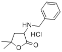 2(3H)-Furanone, dihydro-5,5-dimethyl-3-((phenylmethyl)amino)-, hydroch loride