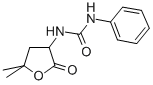 1-(5,5-Dimethyl-2-oxotetrahydro-3-furyl)-3-phenylurea Structural