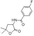 BENZAMIDE, N-(5,5-DIMETHYL-2-OXOTETRAHYDRO-3-FURYL)-p-FLUORO-