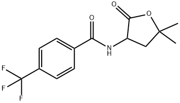 N-(5,5-Dimethyl-2-oxotetrahydro-3-furyl)-alpha,alpha,alpha-trifluoro-p -toluamide Structural