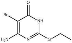 6-AMINO-5-BROMO-2-(ETHYLTHIO)PYRIMIDIN-4-OL Structural Picture