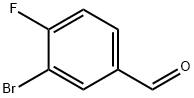 3-Bromo-4-fluorobenzaldehyde Structural