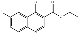 ETHYL 4-CHLORO-6-FLUOROQUINOLINE-3-CARBOXYLATE Structural