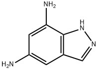 1H-Indazole-5,7-diamine(9CI) Structural