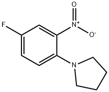 1-(4-FLUORO-2-NITROPHENYL)PYRROLIDINE Structural