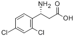 (R)-3-Amino-3-(2,4-dichloro-phenyl)-propionic acid Structural