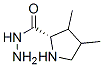 Proline,  3,4-dimethyl-,  hydrazide Structural