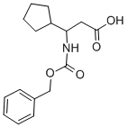 3-{[(benzyloxy)carbonyl]amino}-3-cyclopentylpropanoic acid