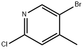 5-BROMO-2-CHLORO-4-PICOLINE Structural