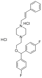 1-(2-(BIS-(4-FLUOROPHENYL)METHOXY)ETHYL)-4-(3-PHENYL-2-PROPENYL)PIPERAZINE DIHYDROCHLORIDE