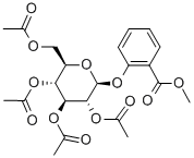 (2'-METHOXYCARBONYL)PHENYL-2-,3,4,6-TETRA-O-ACETYL-BETA-D-GLUCOPYRANOSE Structural