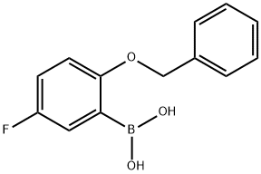 2-Benzyloxy-5-fluorophenylboronic acid Structural